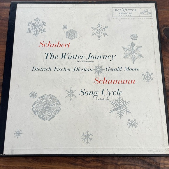 Schubert The Winter Journey Die Winterreise 2xLP Box Set RCA Victor Red Seal - Picture 1 of 10